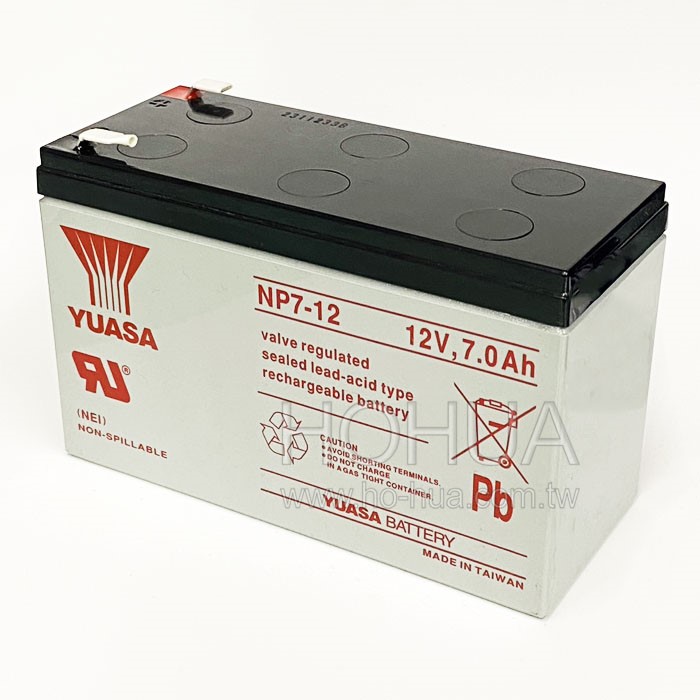 YUASA 湯淺 免加水鉛酸電池 12V7Ah