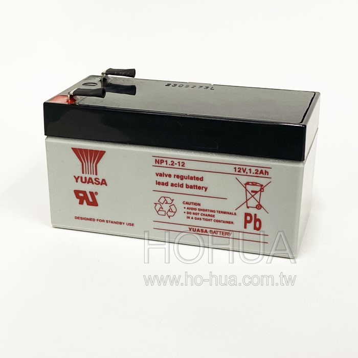 YUASA 湯淺 免加水鉛酸電池 12V1.2Ah