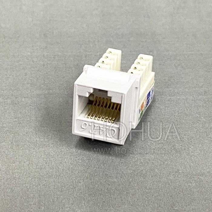 CAT.6 8P8C 資訊插座 白色 ( NET-KSJ-PROWH-6E )