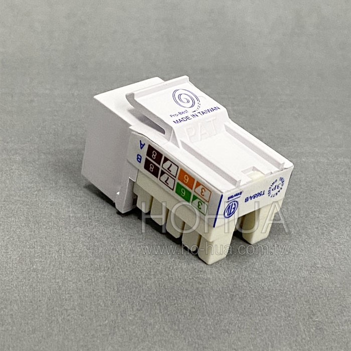 CAT.6 8P8C 資訊插座 白色 ( NET-KSJ-PROWH-6E )