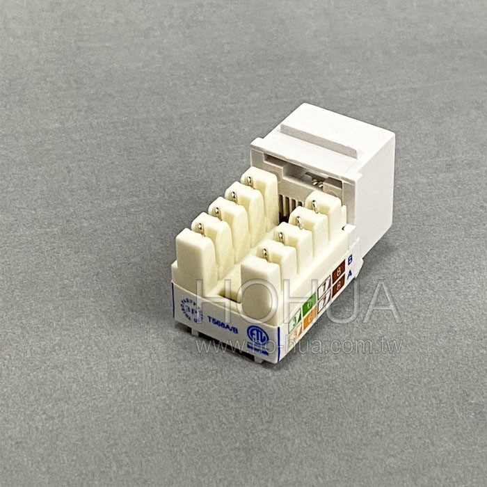 KS-201 CAT5e資訊插座90度 ( NET-KSJ-PROWH-5E 90度 )