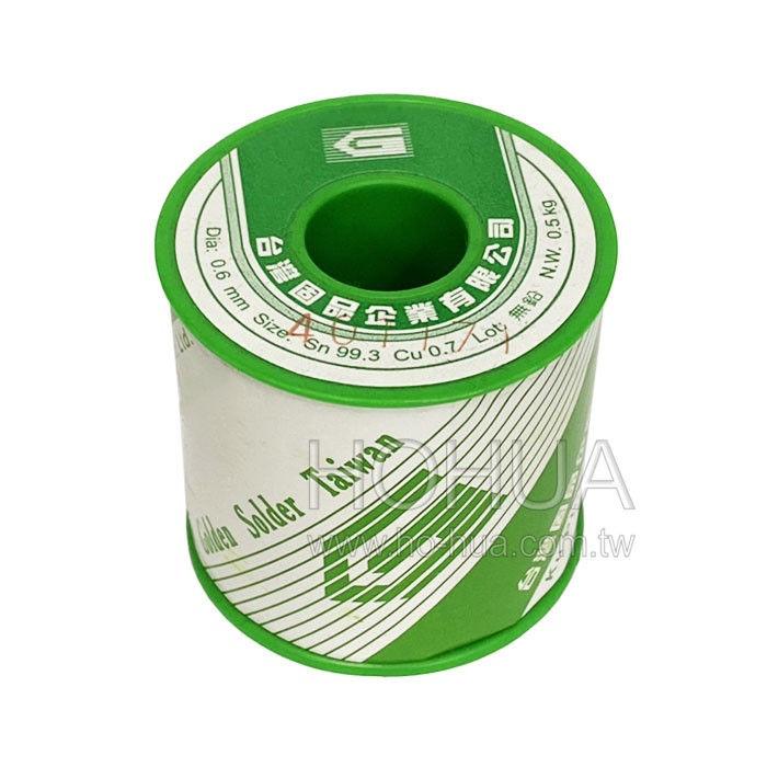 固品無鉛錫絲0.6φ- 500g ( SN99.3/CU0.7 0.6φ- 500g )