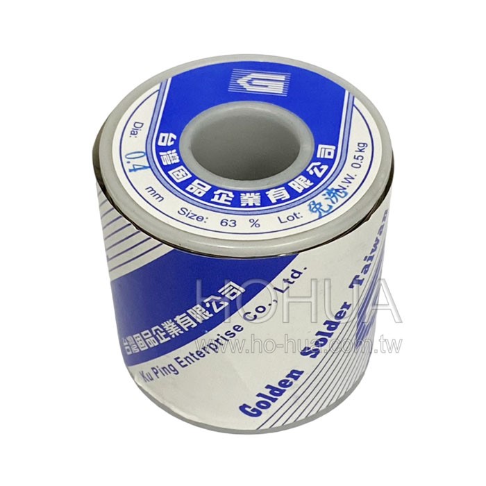 固品免洗錫絲 63%0.4φ- 500g ( 63/37 免洗0.4φ- 500g )
