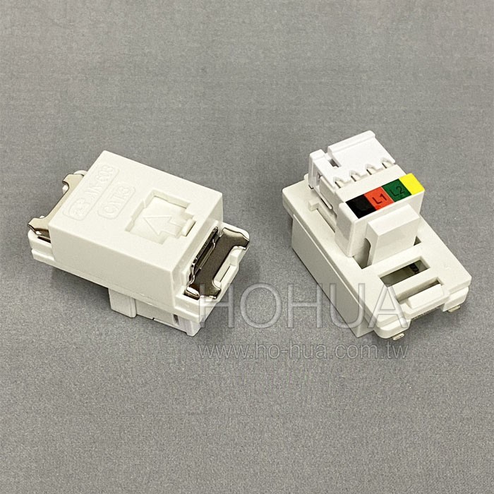 免工具電話插座 6P4C  AK-603