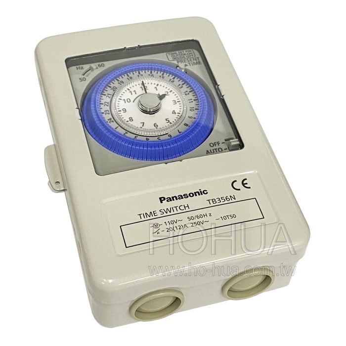 anasonic 國際牌 TB358N 24小時機械式自動定時開關，多角度產品圖。