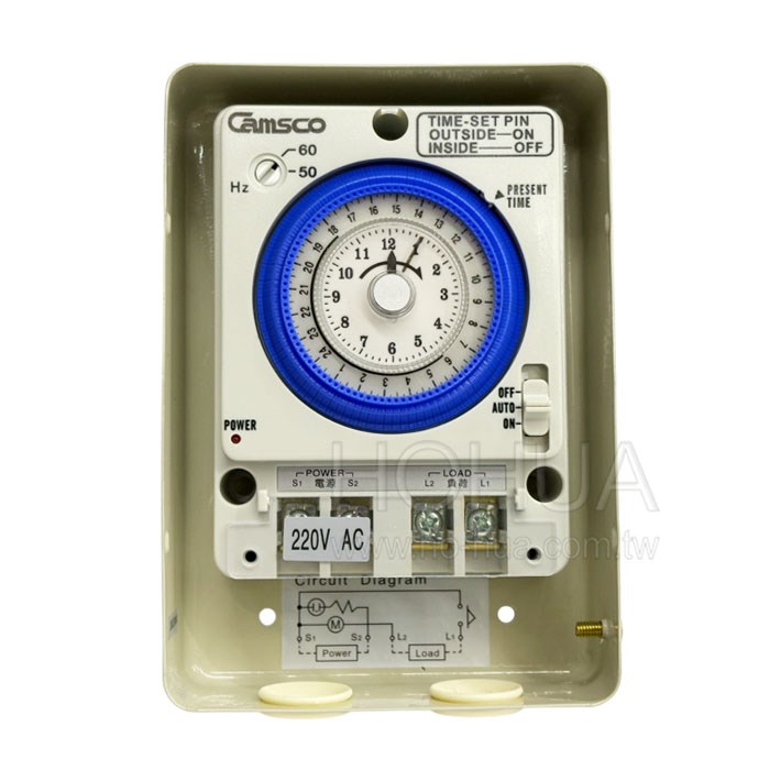 Camsco 24H 工業定時器 TB-35 220VAC