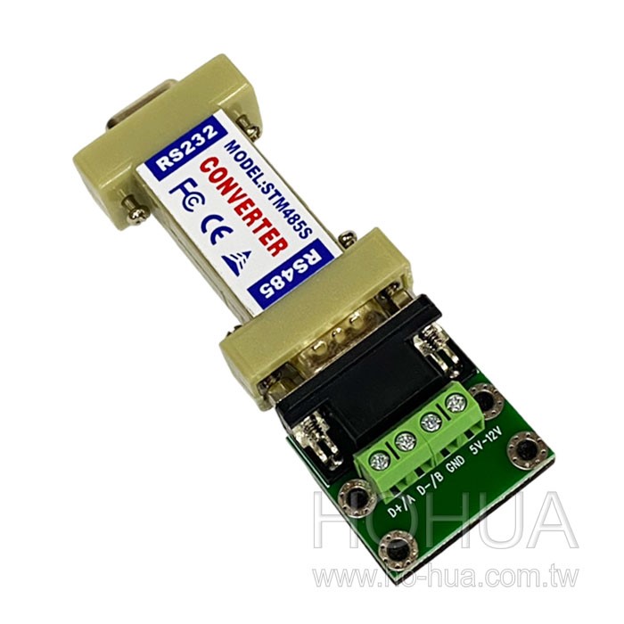 RS232 轉 485 (9公9母)+TTL端子台 轉接器