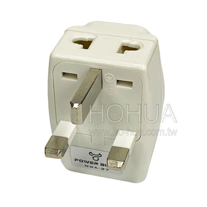 POWER BULL 英規T型3插萬國轉換頭 UTA-81