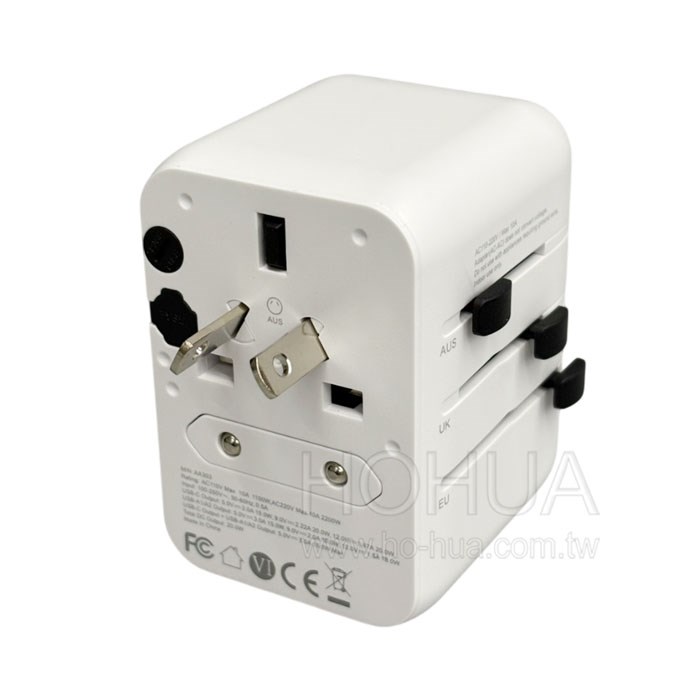 太星電工 氮化鎵PD20W旅行用插座/3USB E-AA303