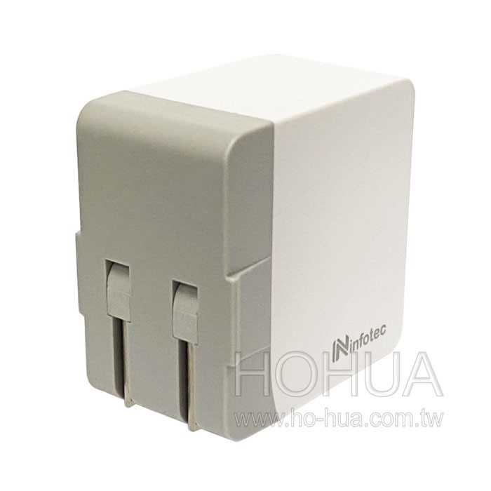 infotec QC3.0迷你雙孔快速充電器 INF-CC-201