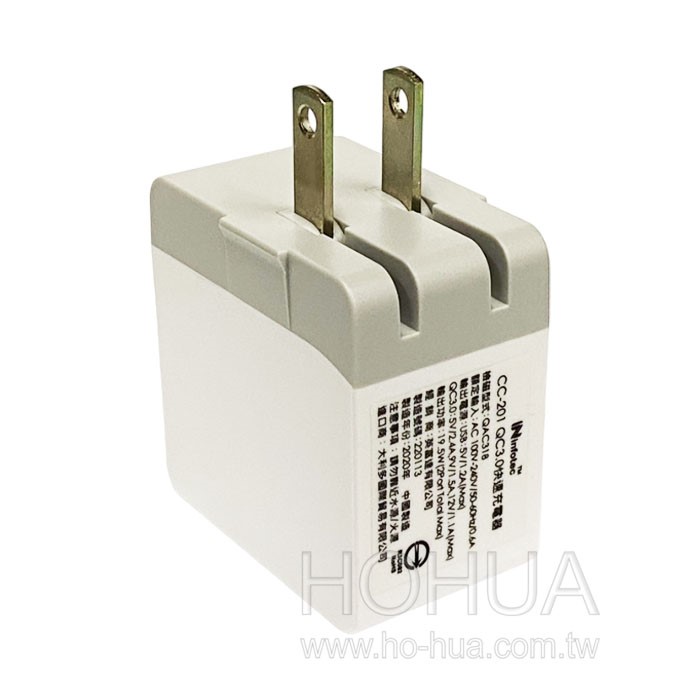 infotec QC3.0迷你雙孔快速充電器 INF-CC-201