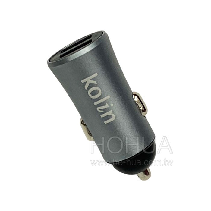 Kolin歌林 鋁合金2USB 2.4A車用充電器 E-KEXDLCA09