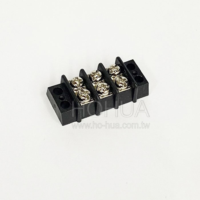 3P 雙連端子台 10A 9.5mm GGE-10-3P