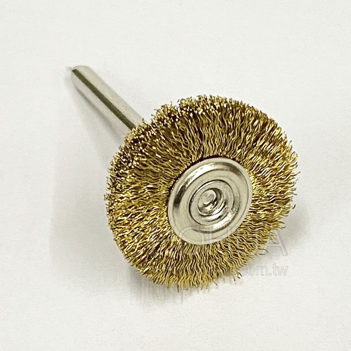 附柄拋光平面銅刷 20x3mm柄 YBT20
