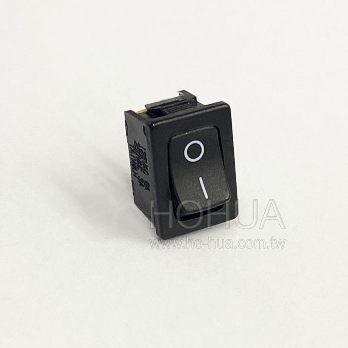 2P洛克開關 黑色 小腳 電木底 D5009B-B