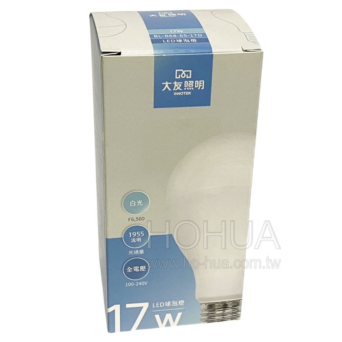 大友 17W LED球型燈 白光 BL-B68-65-17D