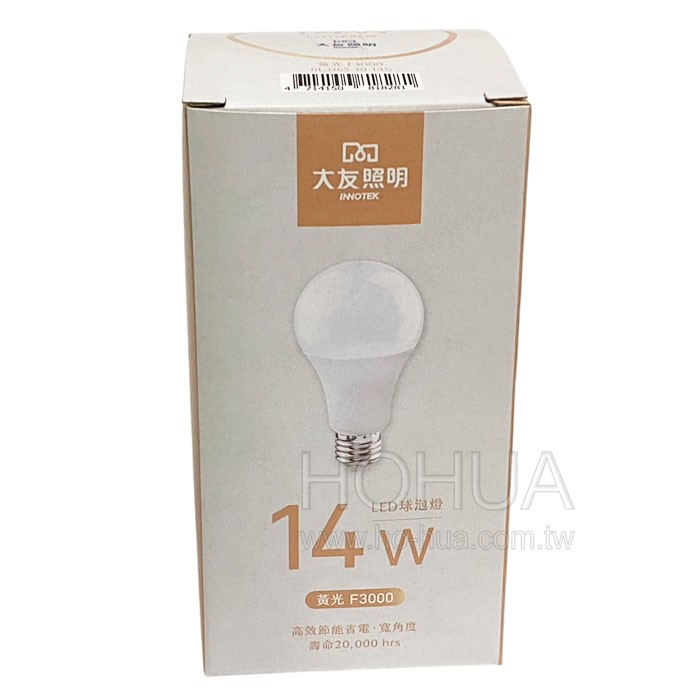 大友 14W LED球型燈 黃光 BL-D65-30-14G