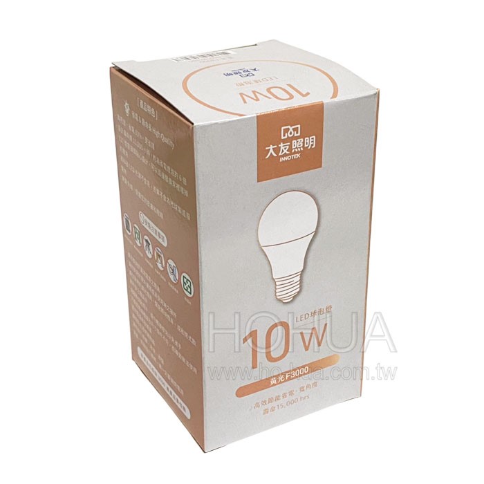 大友 10W LED球型燈 黃光 1入 BL-D60-30-10G