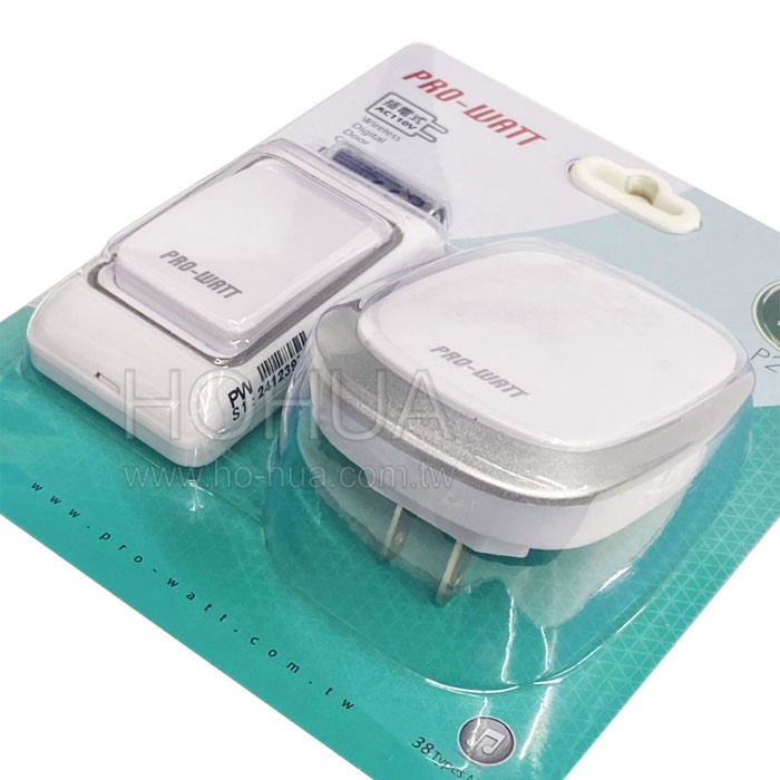 PRO-WATT 插電式無線數位門鈴 E-P218