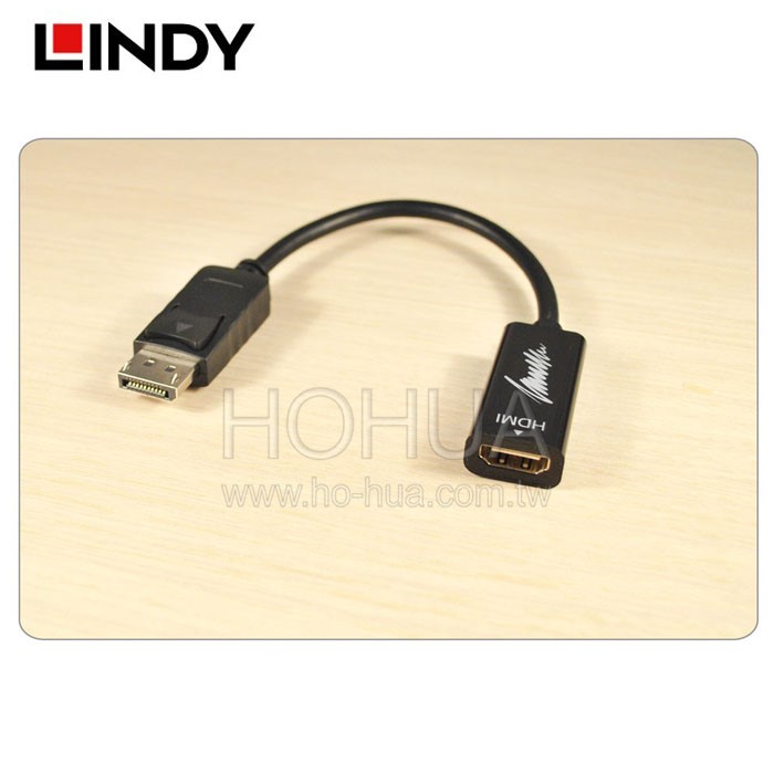 LINDY林帝 DP1.2轉HDMI母 4K 被動式轉接器