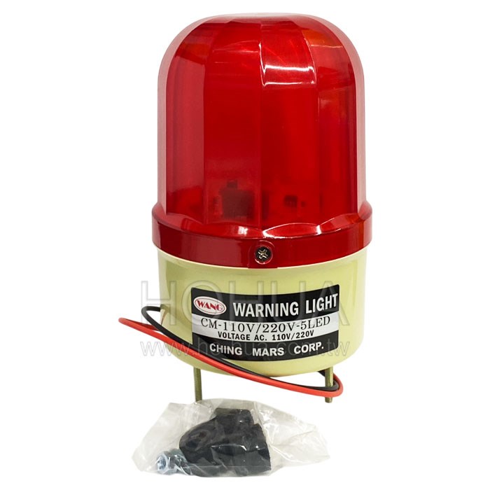LED閃爍警示燈 110/220-5R CM-110V/220V-5LED