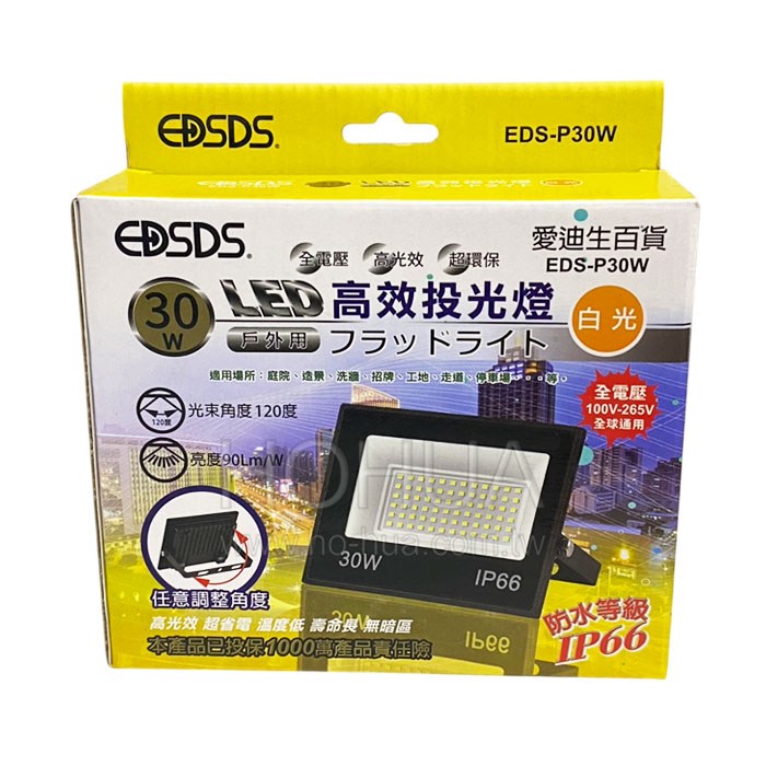 EDSDS 30W LED防水投射燈 110-220V W-EDSP30W