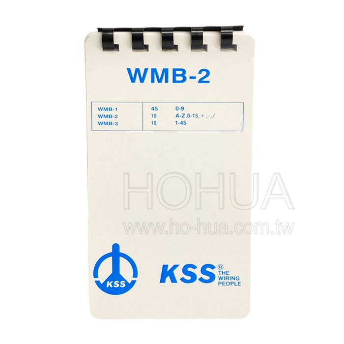 黏著性配線標誌 ( A-Z, /, +, -, 0-15 ) WMB-2