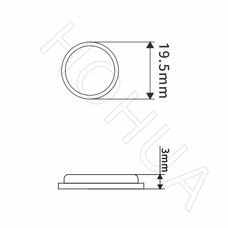 3*20mm圓型自黏腳墊R2003