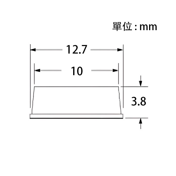 3.8x12.7mm圓型自黏腳墊 RF-019A