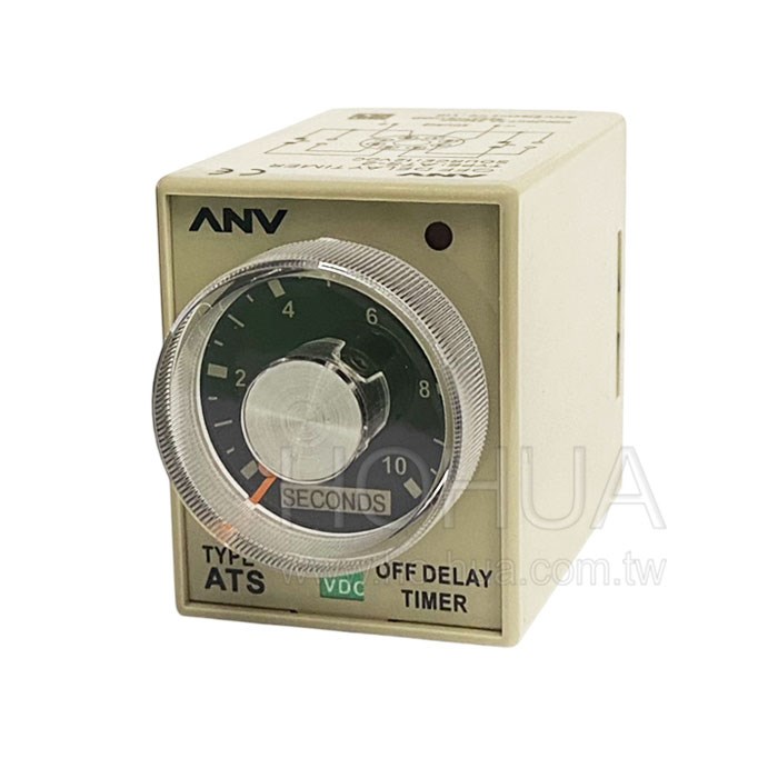 ANV 延遲斷電繼電器 ATS-2 12VDC 10S