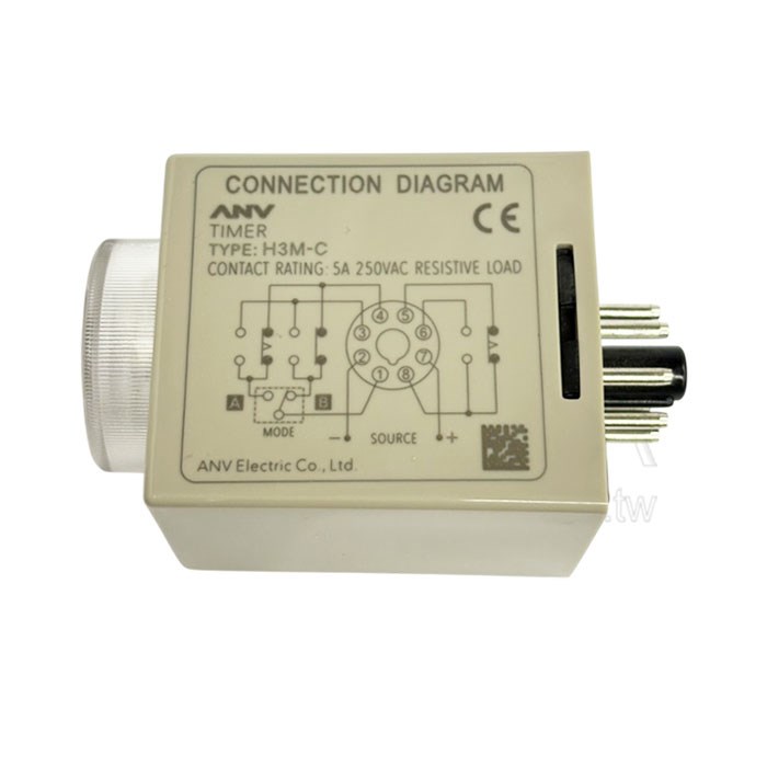 ANV士研 計時器 H3M-C 24VDC 6S-60M ( 限時繼電器 )