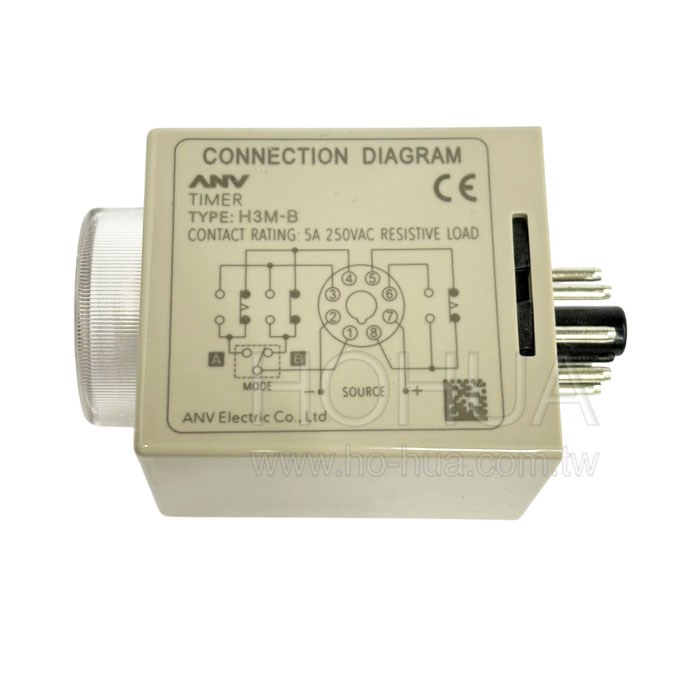 ANV士研 計時器 H3M-B 24VDC 3S-30M ( 限時繼電器 )