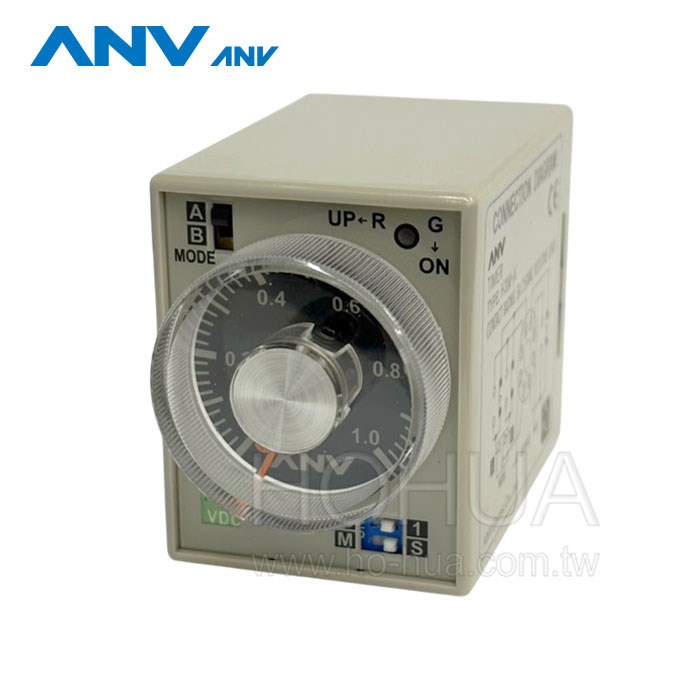 ANV士研 計時器 H3M-A 12VDC 1S-10M ( 限時繼電器 )