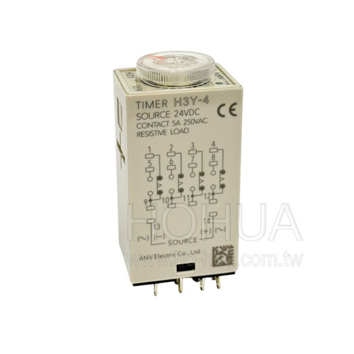 ANV士研 迷你限時繼電器 H3Y-4 24VDC 10S