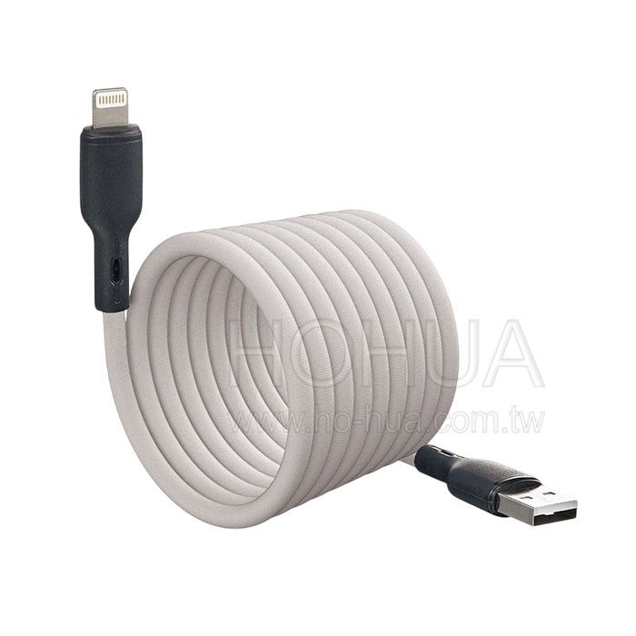KINYO  Lightning 磁吸秒收充電傳輸線 2m USB-A916