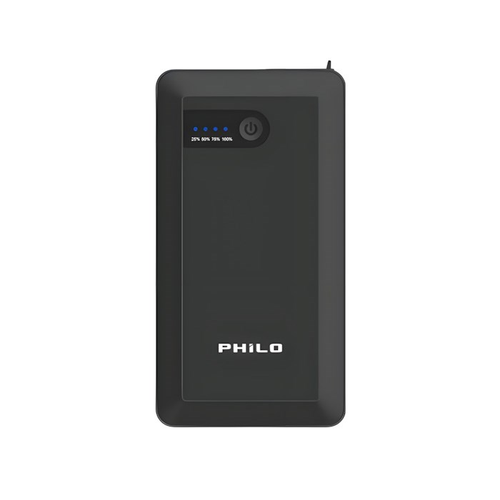 PHILO 純黑潮酷款 汽油版救車行動電源