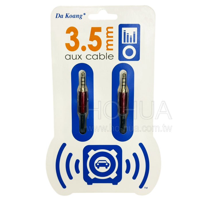 3.5四極頭-四極頭鍍金線4mm 5尺 ( D6580 )