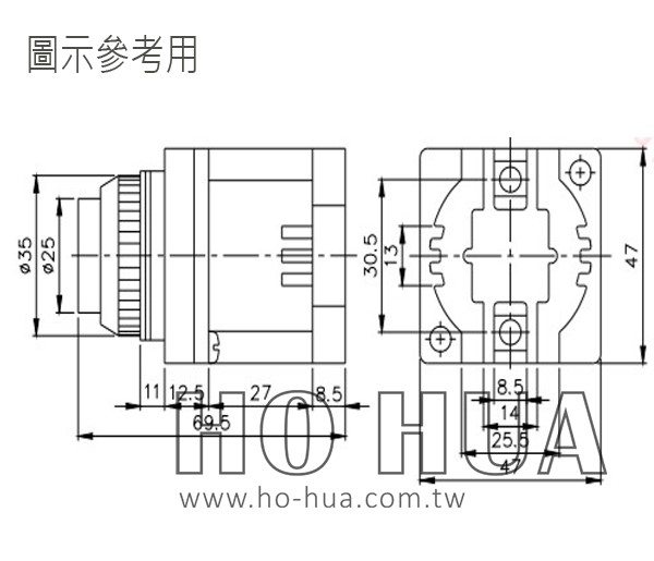 24VDC蜂鳴器30mm型  ( CA-1/24VDC )