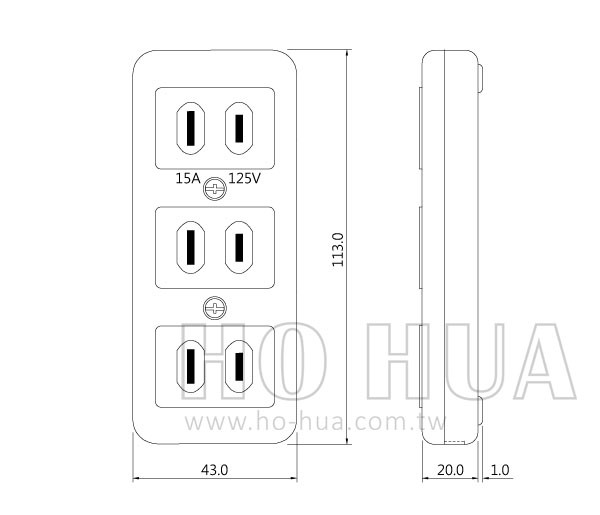 2076 三孔電源座檢驗