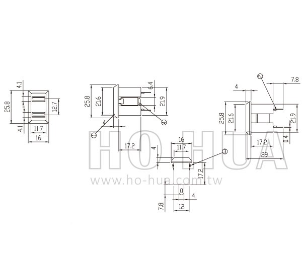 2022 自動推入AC座  ( G4264. D2022 )
