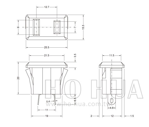2023 改良型AC座 1PCS  ( D2023. G4265 )