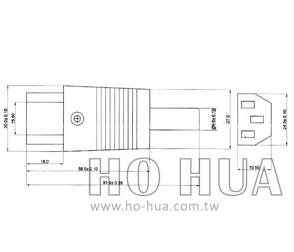 2001 3P插座6A125VAC  ( G4290 D2001 )