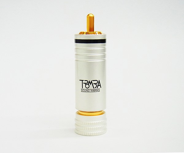 TROMBA 100%沙銀無磁金RCA公頭-8.5黑  ( TBRCA-26-85S-BK )
