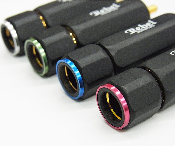 REBEL 黑玫瑰金RCA(4mm)紅環  ( RP-173roseR(4mm)紅環 )