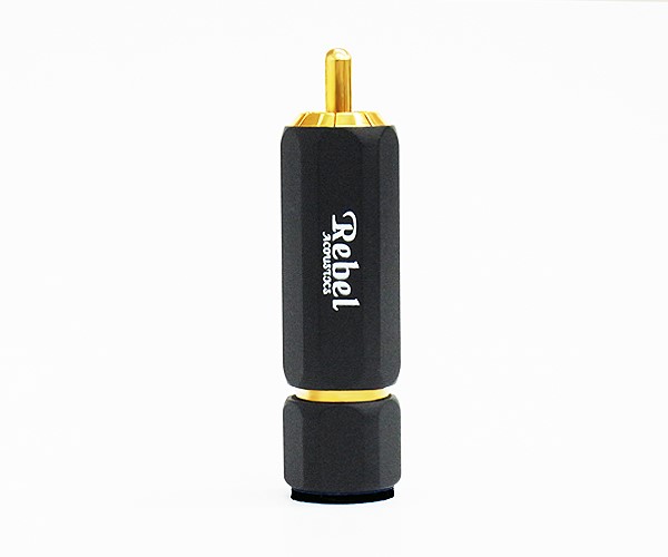 REBEL 黑玫瑰金RCA(4mm)黑環 ( RP-173roseBK(4mm)黑環 )
