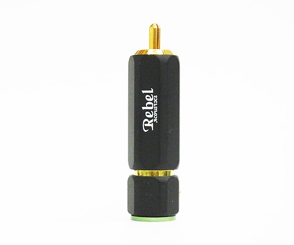 REBEL 六角霧黑RCA綠環(8.5mm) ( RP-173rose(8.5mm)綠環 )