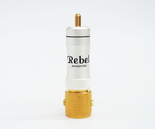 REBEL 沙銀玫瑰金 RCA接頭黑字  ( RP-177-02rose-BK(11.3mm) )