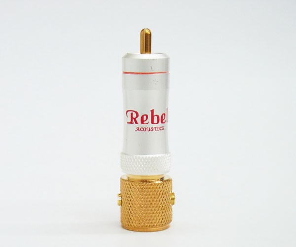 REBEL 沙銀玫瑰金 RCA接頭紅字 ( RP-177-02rose-R(11.3mm) )