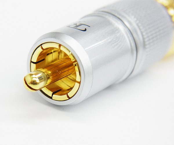 REBEL 沙銀玫瑰金 RCA接頭紅字 ( RP-177-02rose-R(11.3mm) )
