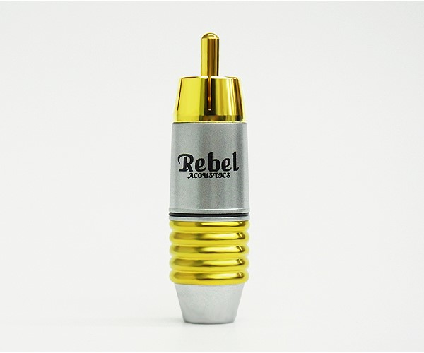 REBEL 沙鎳RCA(6.5mm)接頭/黑字 ( RP-1175CG-BK(6.5mm)黑字 )